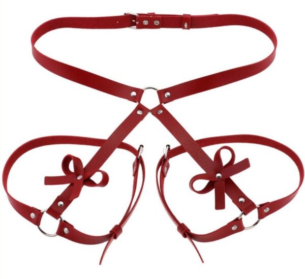 Harnais Cuisses Fesses BUTTERFLY Rouge – Image 2