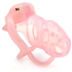 Cage de chasteté avec picots Barby 9 x 3.1cm Rose