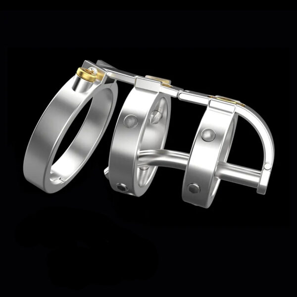Cage de chasteté avec Tige Full Mechanic 6.5 x 3.5cm – Image 3