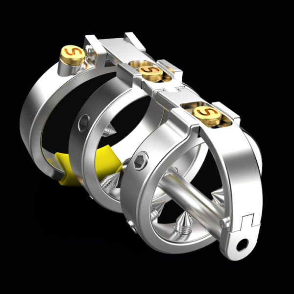 Cage de chasteté avec Tige Full Mechanic 6.5 x 3.5cm – Image 5