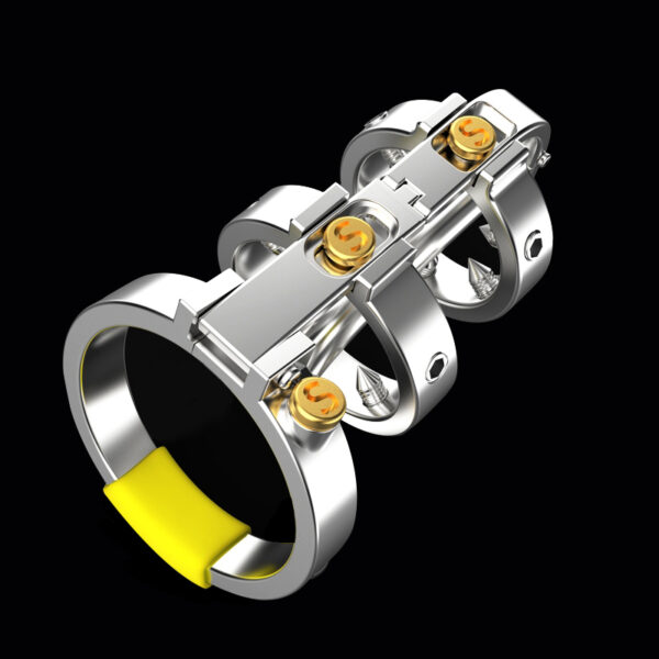 Cage de chasteté avec Tige Full Mechanic 6.5 x 3.5cm – Image 6
