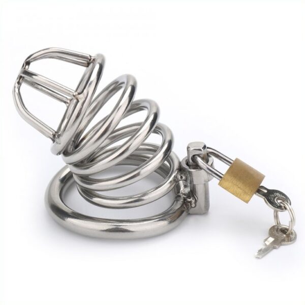 Cage de chasteté Birdy métal 8 x 3.5 cm – Image 5