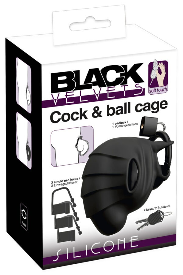 Cage de chasteté Cock Velvet 10 x 5.4cm – Image 2