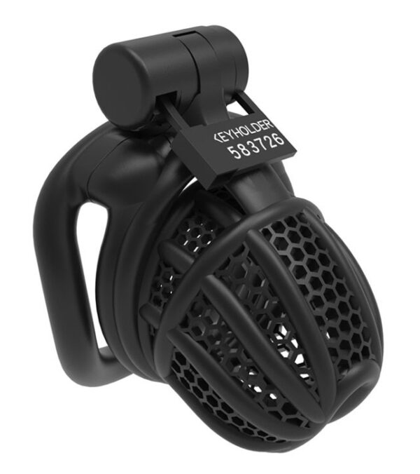 Cage de chasteté Combia 6.5 x 3.3cm Noir – Image 4