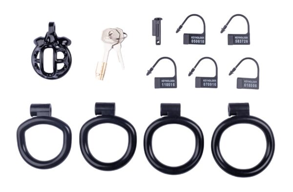 Cage de chasteté courte Lyfy 4 x 3.3cm Noire – Image 2