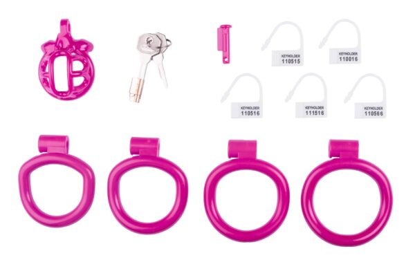 Cage de chasteté courte Lyfy 4 x 3.3cm Rose – Image 2