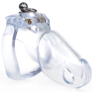 Cage de chasteté Dick Off 10 x 3cm Transparent