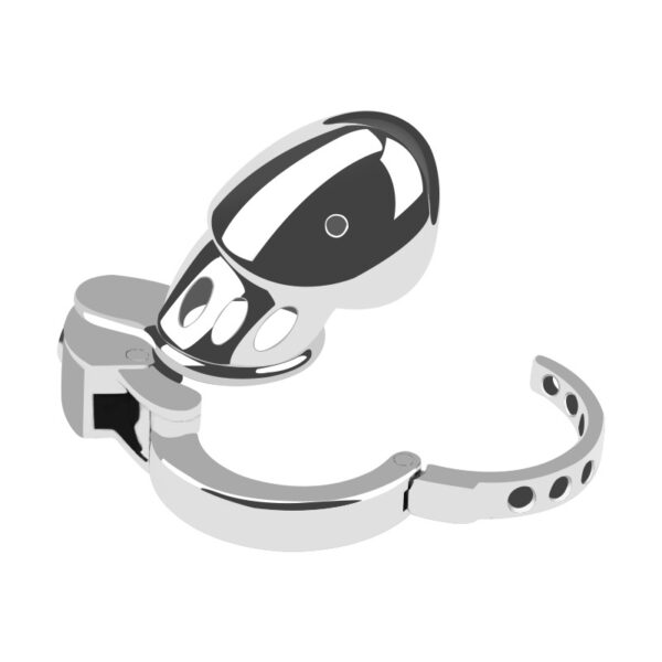 Cage de Chasteté en acier Dickcuffs 10.5 x 3.5cm – Image 3