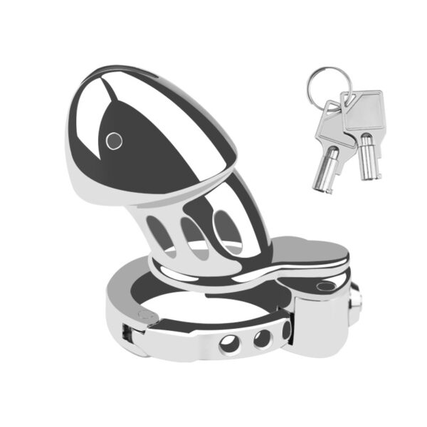Cage de Chasteté en acier Dickcuffs 10.5 x 3.5cm – Image 6