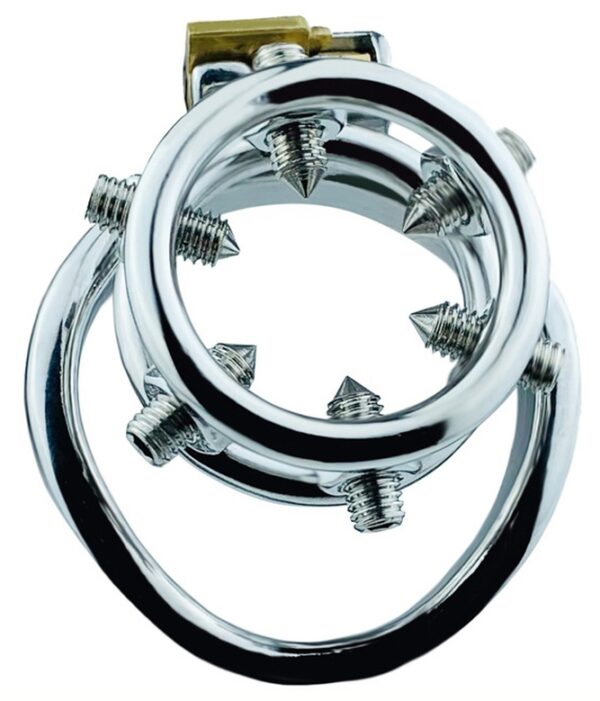 Cage de chasteté en métal Annel Pics 3.5 x 3.2cm – Image 3