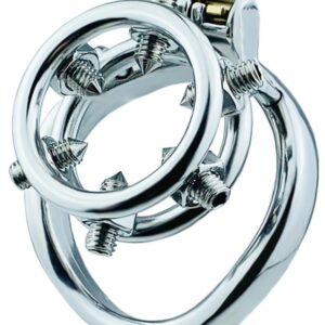 Cage de chasteté en métal Annel Pics 3.5 x 3.2cm