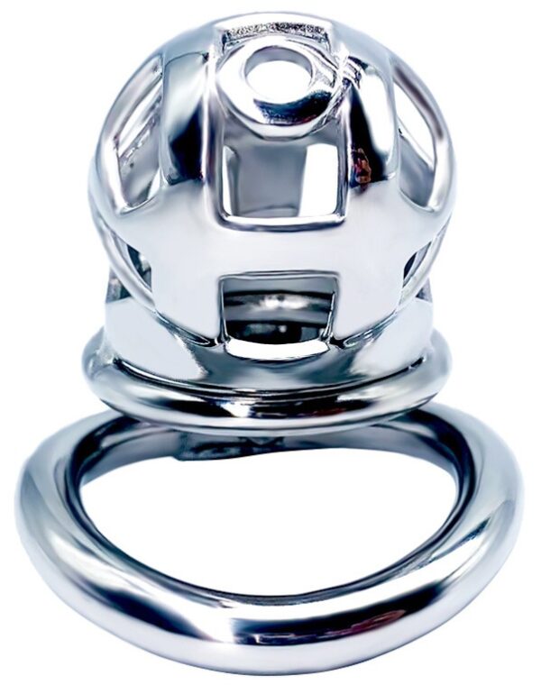 Cage de chasteté en métal Bekar 6.5 x 3.2cm – Image 2