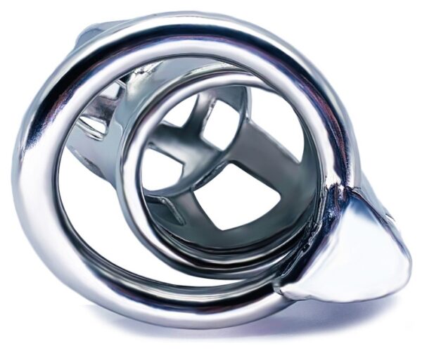 Cage de chasteté en métal Bekar 6.5 x 3.2cm – Image 5