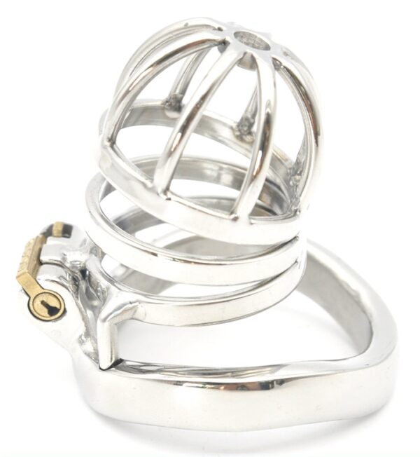 Cage de chasteté en métal Benty 7.5 x 3.3cm – Image 3