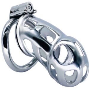 Cage de chasteté en métal Cobra Steel 10 x 3.7cm