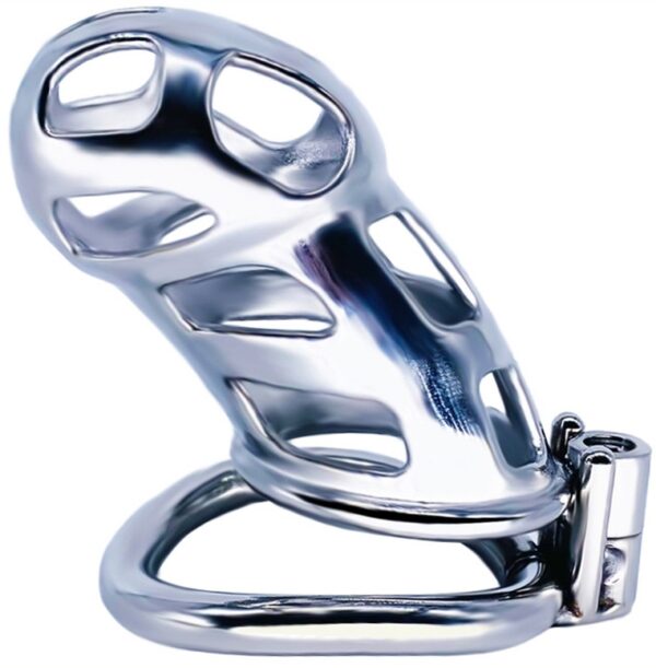 Cage de chasteté en métal Cobra Steel 10 x 3.7cm – Image 6