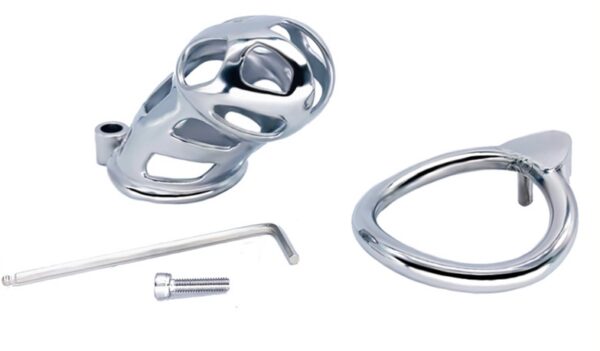 Cage de chasteté en métal Cobra Steel 10 x 3.7cm – Image 7