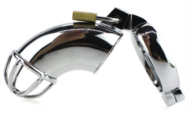Cage de chasteté en métal Lancelot 10 x 3.5cm – Image 2