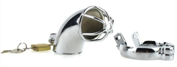 Cage de chasteté en métal Lancelot 10 x 3.5cm – Image 6