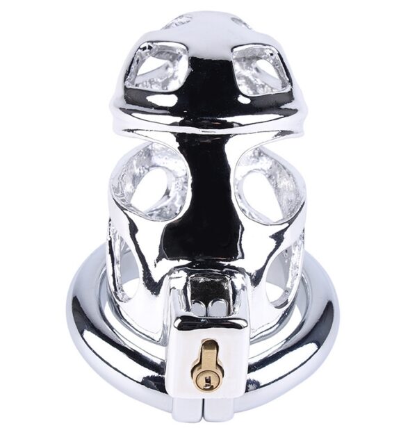 Cage de chasteté en métal Lock Love 9 x 3.5cm – Image 2