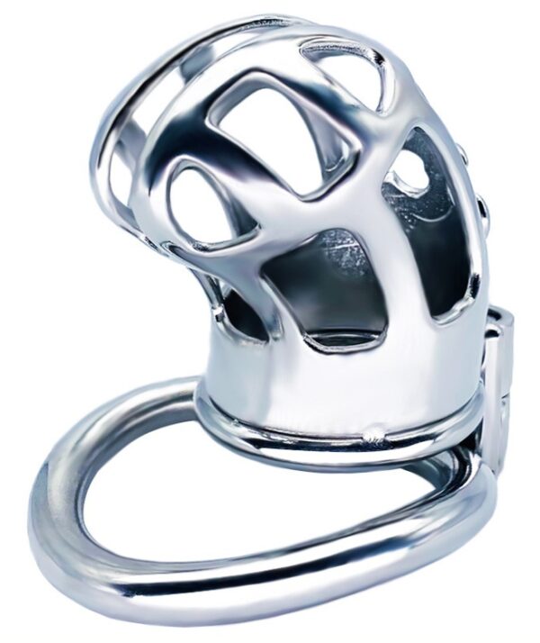 Cage de chasteté en métal Royal Steel 7 x 3cm – Image 2