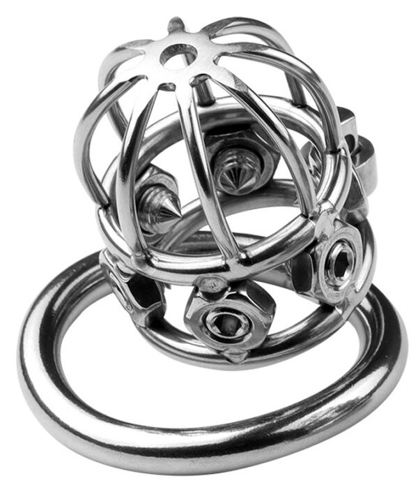 Cage de chasteté en métal Spike Cock 6 x 3.2cm – Image 5