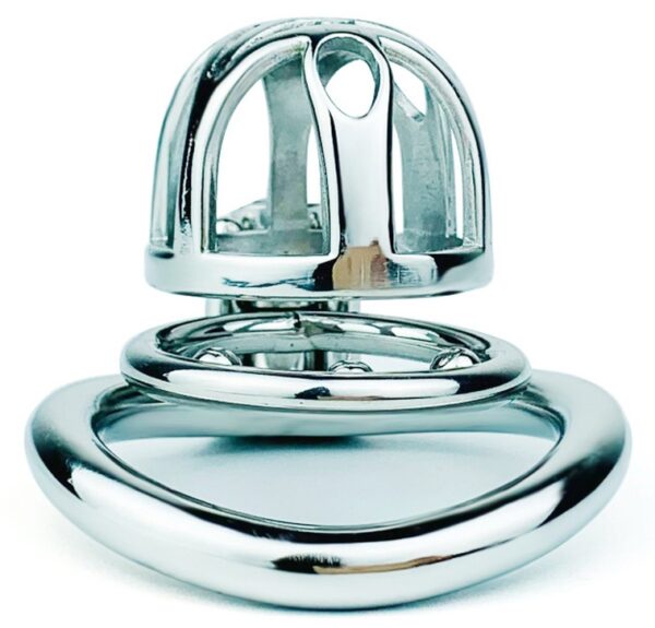 Cage de chasteté en métal Trig Cage 4 x 3.5cm – Image 2