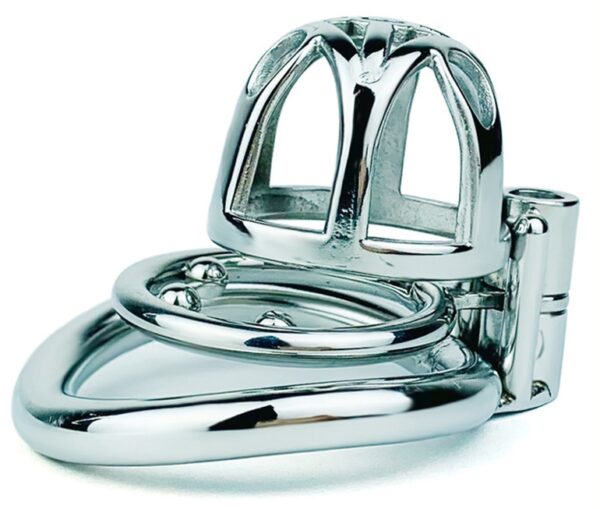 Cage de chasteté en métal Trig Cage 4 x 3.5cm – Image 3