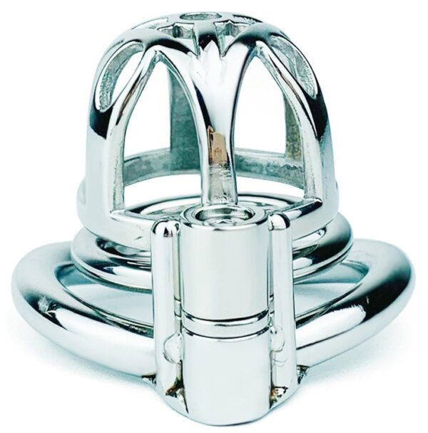Cage de chasteté en métal Trig Cage 4 x 3.5cm – Image 4