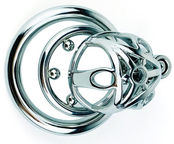 Cage de chasteté en métal Trig Cage 4 x 3.5cm – Image 5