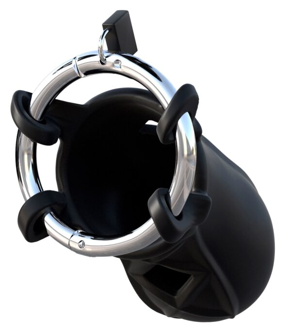 Cage de chasteté en silicone Cock Blocker 9 x 4cm – Image 4