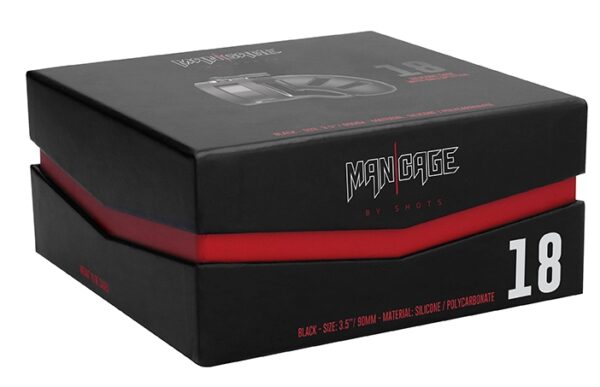 Cage de chasteté en silicone ManCage Modèle 18 - 9 x 3.2cm – Image 2