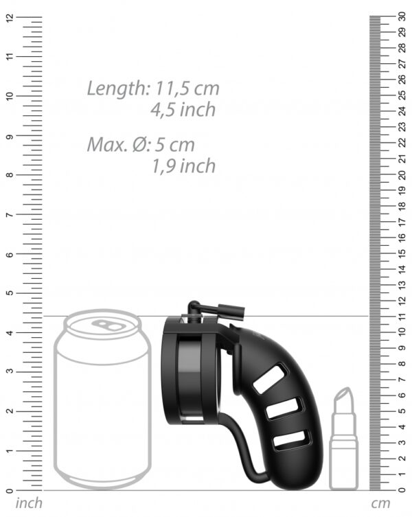 Cage de chasteté en silicone ManCage Modèle 19 - 11.5 x 3.2cm – Image 3