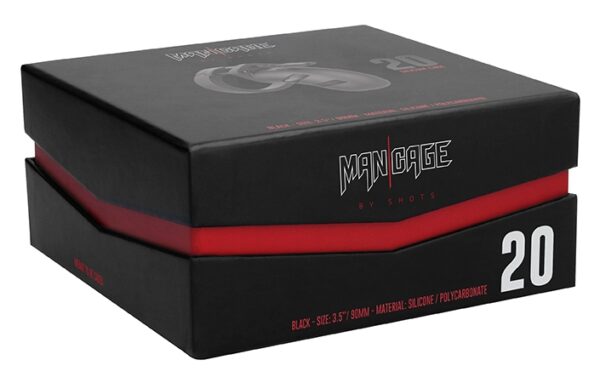Cage de chasteté en silicone ManCage Modèle 20 - 9 x 3.5cm – Image 2