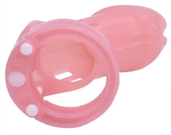 Cage de chasteté Locky 8 x 3.3 cm Rose – Image 4