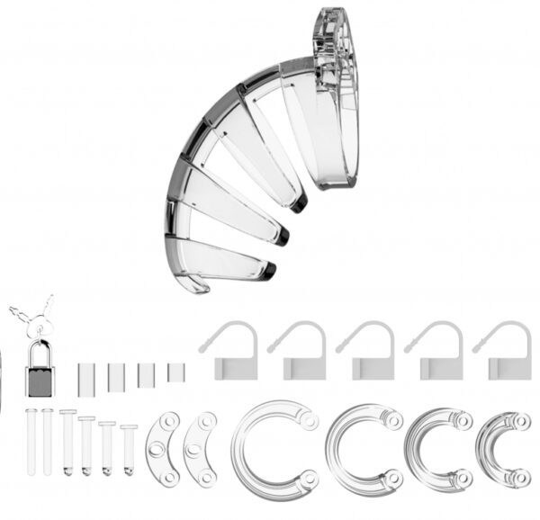 Cage de chasteté ManCage Modèle 02 9 x 3.5cm Transparente – Image 3