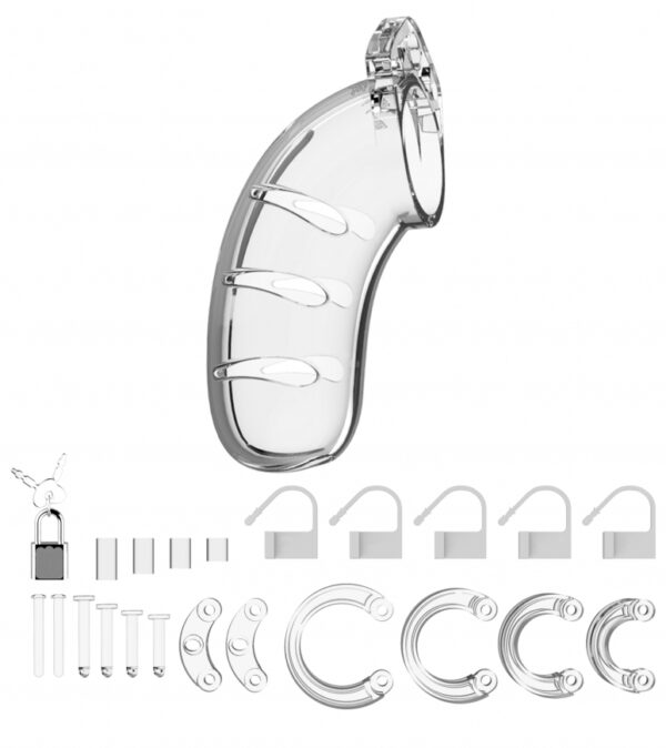 Cage de chasteté ManCage Modèle 03 11.5 x 3.5cm Transparente – Image 3