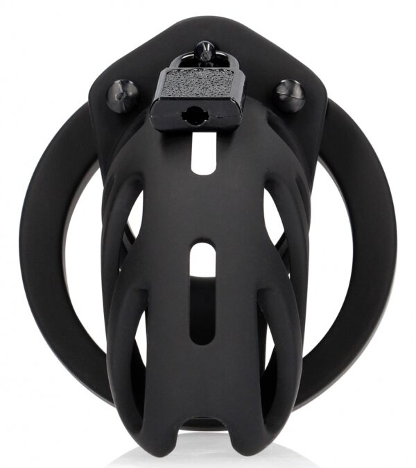 Cage de chasteté ManCage Modèle 24 - 9 x 3.5cm Noire – Image 3