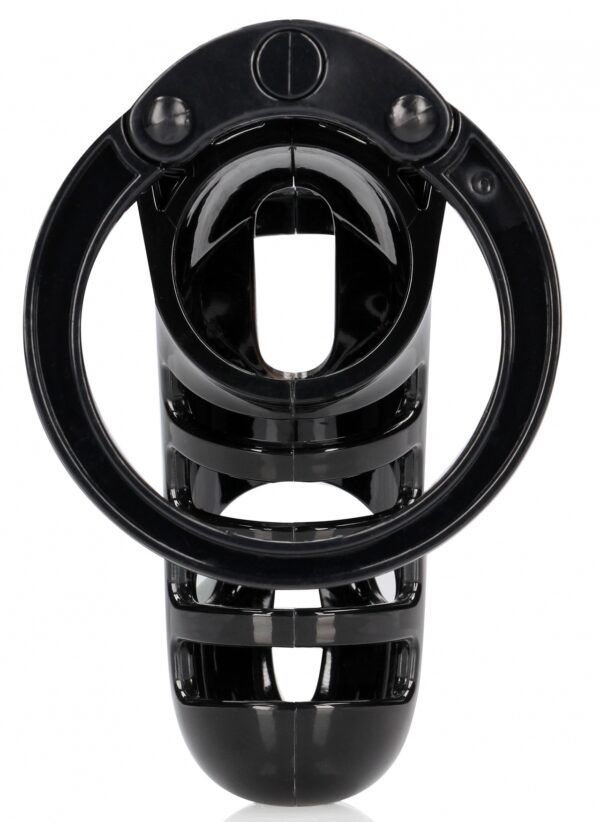 Cage de chasteté ManCage Modèle 26 - 11.5 x 3.5 cm Noire – Image 4