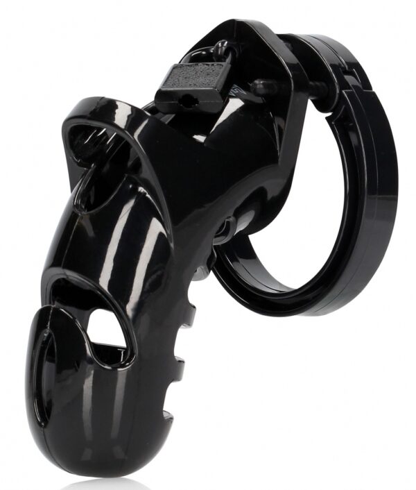 Cage de chasteté ManCage Modèle 26 - 11.5 x 3.5 cm Noire – Image 5