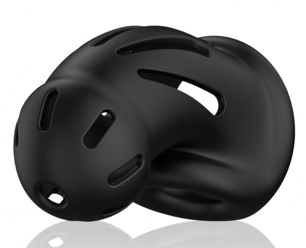 Cage de chasteté ManCage Modèle 27 - 9.6 x 3.5cm Noire – Image 4