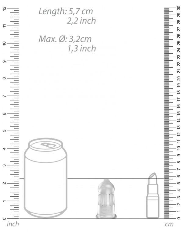 Cage de chasteté ManCage Modèle 29 - 9.5 x 3.2cm Transparente – Image 4
