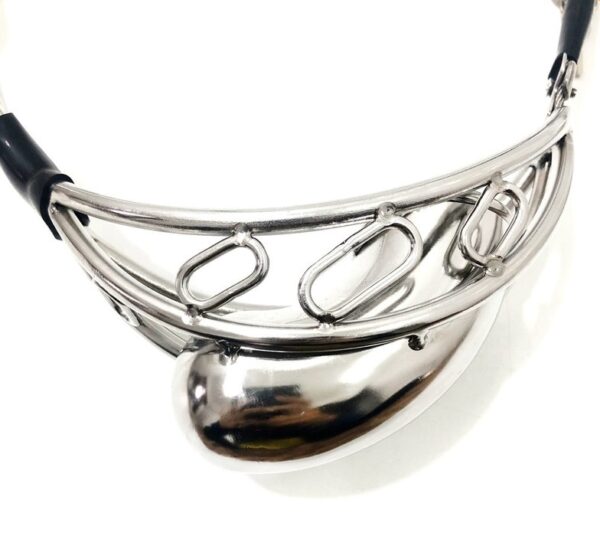 Cage de chasteté Métal Halfy 10 x 3.2cm – Image 2