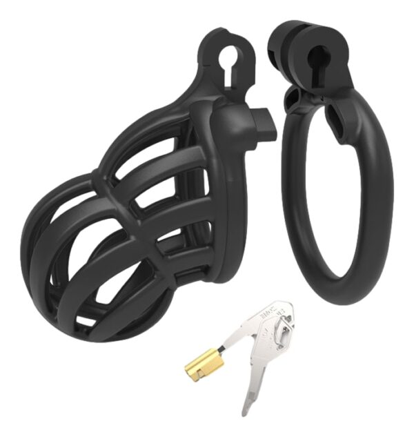 Cage de chasteté Narra 8 x 3.6cm Noir – Image 3
