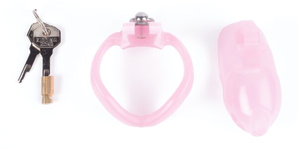 Cage de chasteté No Touch 8.5 x 3cm Rose – Image 2