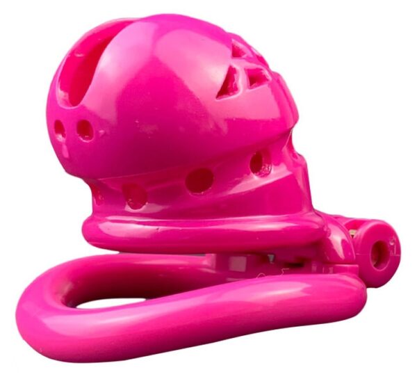 Cage de chasteté Sex Slave M 6.5 x 3.5cm Rose – Image 2