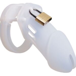 Cage de chasteté Silicone Bran 9 x 3cm Blanche