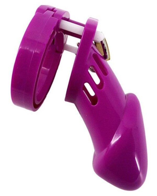 Cage de chasteté Silicone Bran 9 x 3cm Violette – Image 2