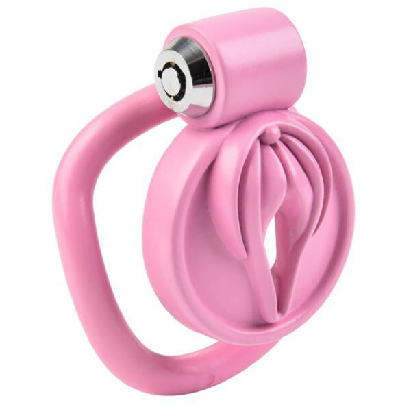 Cage de Chasteté Sissy Clit 2.5 x 3.8cm Rose – Image 2