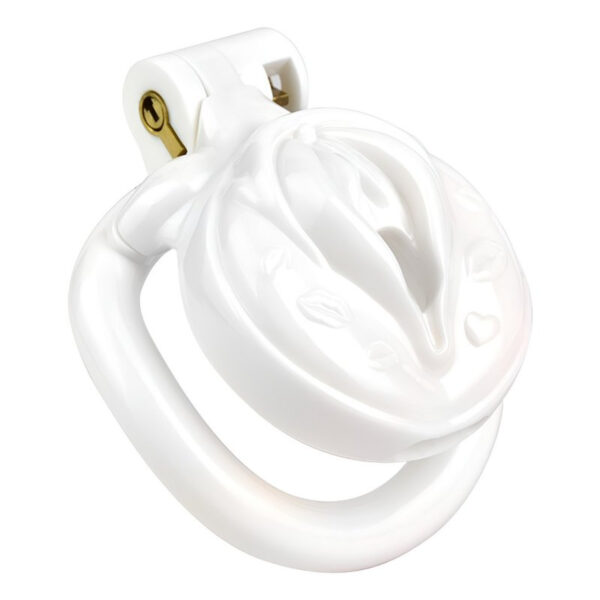 Cage de Chasteté Sissy Kiss 3.5 x 3.8cm Blanc – Image 3